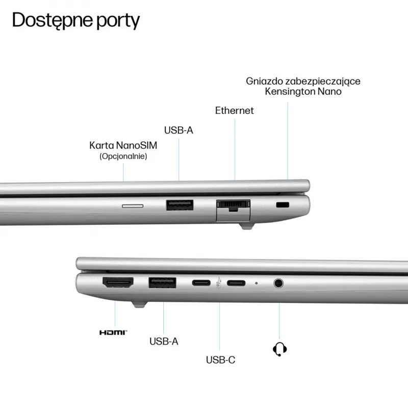 HP EliteBook 6 G1a Next Gen AI PC Copilot+ PC AMD Ryzen AI 5 340 Laptop 35,6 cm (14) WUXGA 16 GB DDR5-SDRAM 512 GB SSD Wi-Fi 6E (802.11ax) Windows 11 Pro Silber