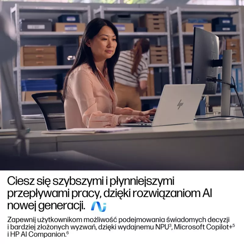 HP EliteBook 6 G1a Next Gen AI PC Copilot+ PC AMD Ryzen AI 5 340 Laptop 35,6 cm (14) WUXGA 16 GB DDR5-SDRAM 512 GB SSD Wi-Fi 6E (802.11ax) Windows 11 Pro Silber