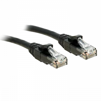 Lindy - Netzwerkkabel - RJ-45 (M) auf RJ-45 (M) - 30cm - UTP - CAT 6 - vergossen, rastnasenschutz, Litze - Schwarz (48075)