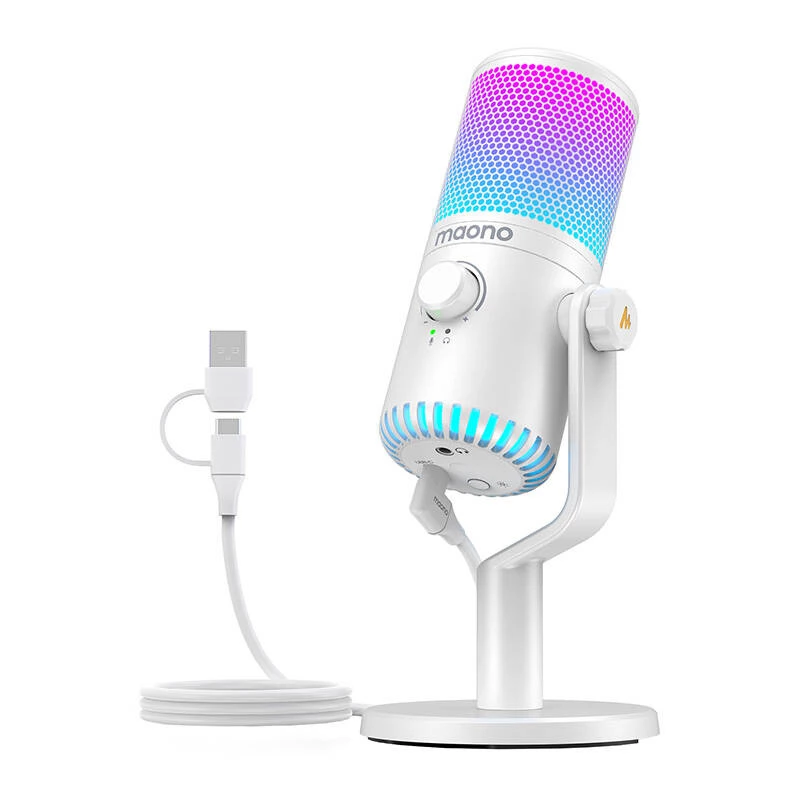 Gaming-Mikrofon Maono DM30RGB (weiß)