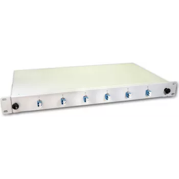 Lightwin LWL Spleißbox, 12 Fasern, 6x DLC Singlemode, 9/125µm OS2 G657.A1 Pigtail Spleißbox (SPBOX 12E09 OS2 DLC)