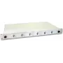 Lightwin LWL Spleißbox, 12 Fasern, 6x DLC Singlemode, 9/125µm OS2 G657.A1 Pigtail Spleißbox (SPBOX 12E09 OS2 DLC)
