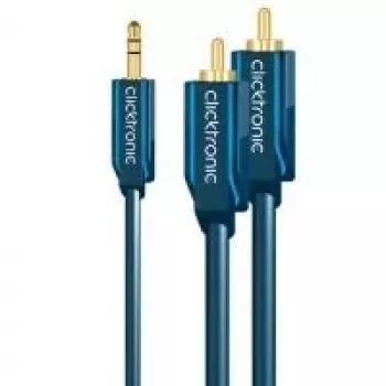 MP3-Adapterkabel (3,5-mm-Klinkenstecker / 2x Cinch-Stecker) – 5,0 m zusätzlicher Adapter für MP3-Player, iPods und Smartphones