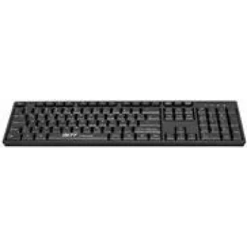 GCQ CleanType Easy Basic - Tastatur – Kunststoff, für medizinische Umgebungen – waschbar – USB – QWERTY – USA – Schwarz