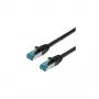 VALUE - Patch-Kabel - RJ-45 (M) zu RJ-45 (M) - 1,5 m - SFTP, PiMF - CAT 6a - Halogenfrei, vergossen, Knickschutz, Litzenleiter - Schwarz (21.99.1995)