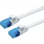 VALUE Patchkabel Cat.6A (Klasse EA) UTP, extraflach, Weiß, 0,5 m (21.99.2060)