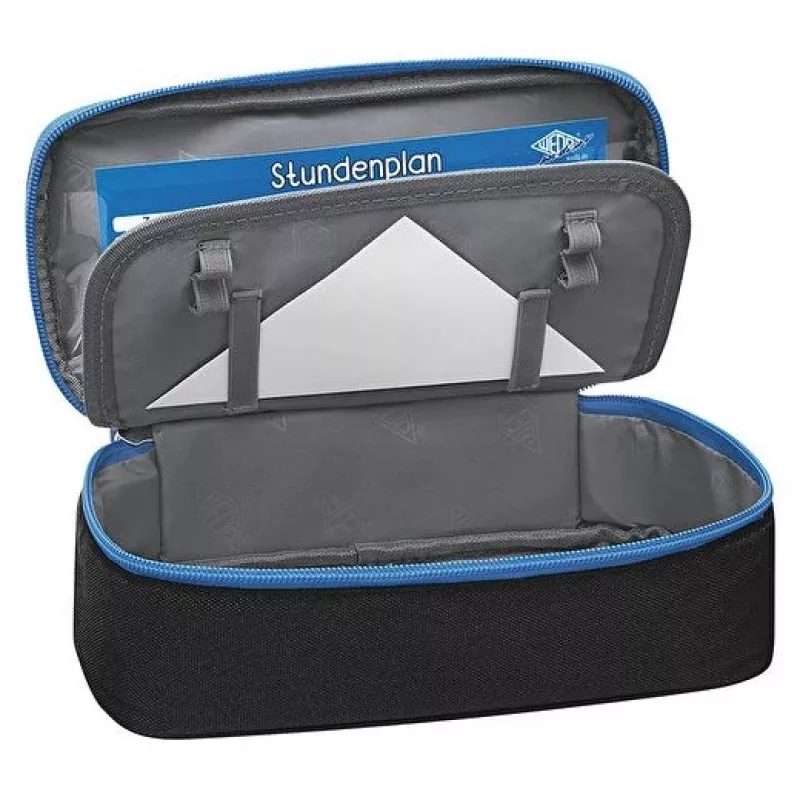 WEDO Federmäppchen schwarz/Hellblau