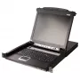 ATEN CL5708MW 43cm breiter LCD KVM Switch, USB-PS/2, VGA, 8 Ports, UK-Layout