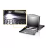 ATEN CL5708MW 43cm breiter LCD KVM Switch, USB-PS/2, VGA, 8 Ports, UK-Layout