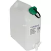 Wasserkanister 10L (Weiß/Transparent, mit Ablasshahn)