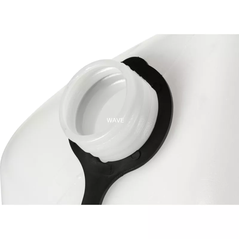 Wasserkanister 10L (Weiß/Transparent, mit Ablasshahn)