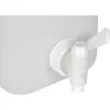 Wasserkanister 10L (Weiß/Transparent, mit Ablasshahn)
