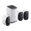 N1 Baseus 2K Outdoor-Kamera Set 3er-Packung (weiß)