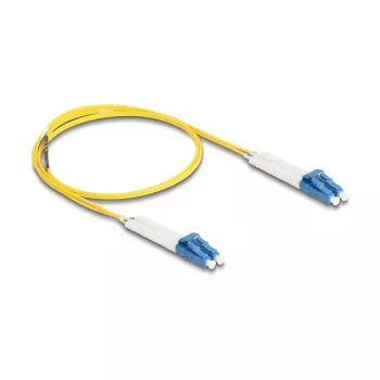 Delock LWL-Kabel LC Duplex auf LC Duplex Singlemode OS2 winkelbar 1 m