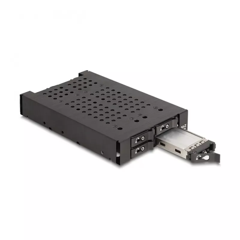 Delock 3.5 Wechselrahmen für 4x M.2 NVMe SSD mit OcuLink SFF-8612 Anschluss (47111)