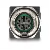 Delock M12 Adapter X-coded 8 Pin Buchse auf RJ45 Buchse gerade