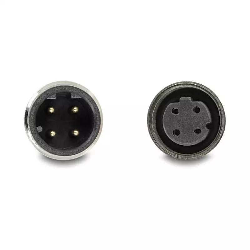 Delock M12 Kabel D-kodiert 4 Pin Stecker auf Buchse PVC 1 m