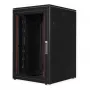 ROLINE 19-Zoll-Netzwerkschrank Pro 22 HE, 800x800 BxT Glastür schwarz