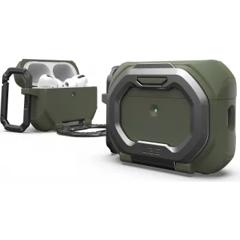 UAG Urban Armor Gear Monarch Hülle | Apple AirPods Pro 3 | olivgrün/Silber | 104131117233