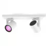 Philips Hue White&Col. Amb. Argenta Spot 2flg. Weiß 2x4,2W.