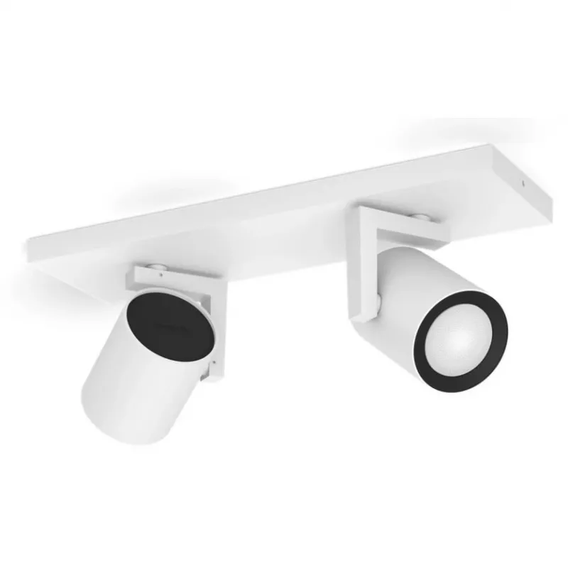 Philips Hue White&Col. Amb. Argenta Spot 2flg. Weiß 2x4,2W.