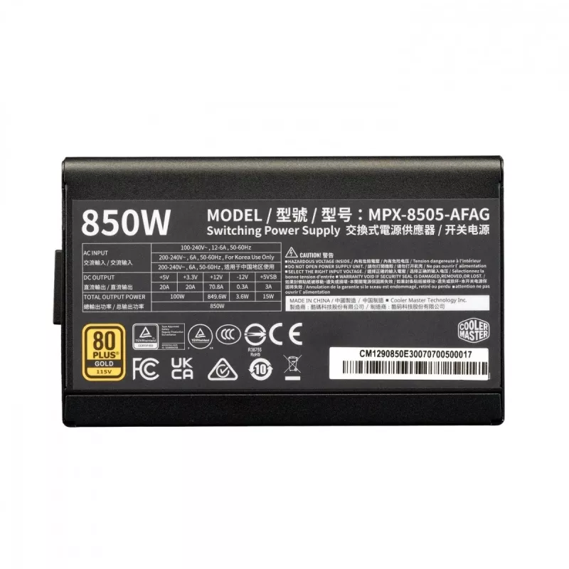 Modulares Netzteil Elite Gold 850W ATX 3.1 80 Plus Gold