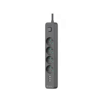 Tracer 47685 Power Line+ 5m (4 Steckdosen + 3x USB A)