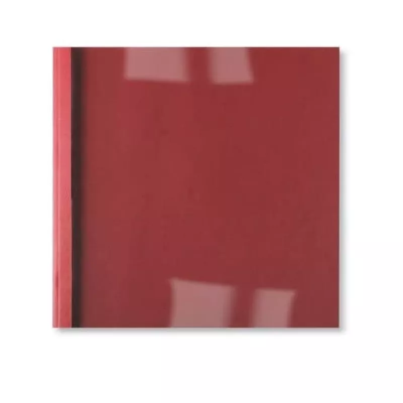 GBC LeatherGrain ThermaBind-Umschläge 3 mm Rot (100), A4, Rot, Transparent, Matt, 30 Blatt, 3 mm, 297 mm