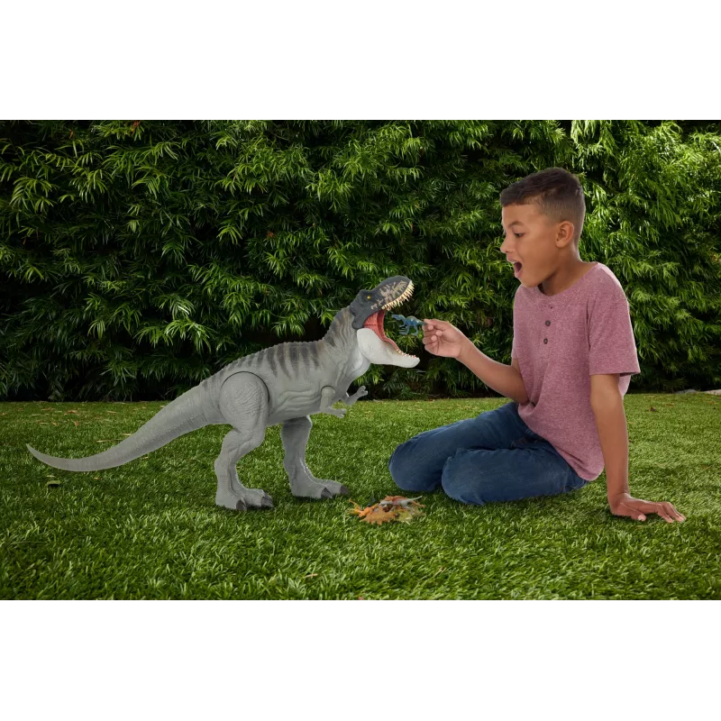 Jurassic World Rebirth Super Colossal Tyrannosaurus Rex Action-Figur, T-Rex Dinosaurier-Filmspielzeug