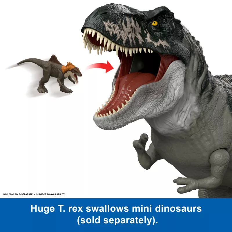 Jurassic World Rebirth Super Colossal Tyrannosaurus Rex Action-Figur, T-Rex Dinosaurier-Filmspielzeug