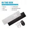 HP 650 Wireless Tastatur and Maus Combo, Full-size (100%), Wireless, RF Wireless, Membrane, Schwarz, Maus enthalten