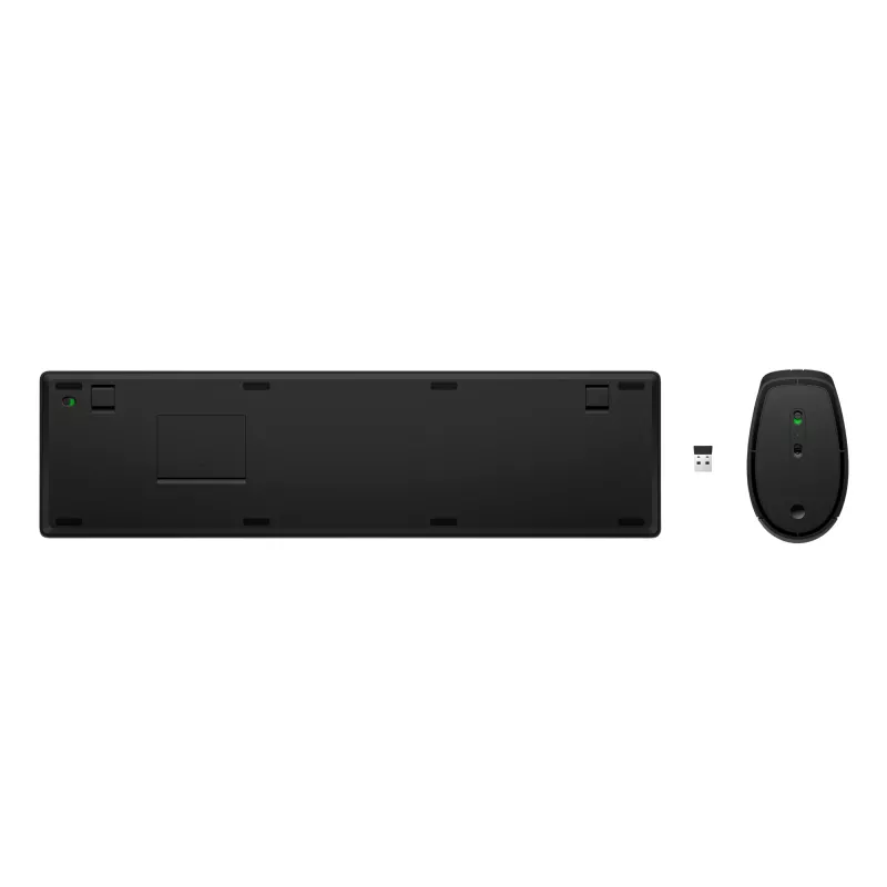 HP 650 Wireless Tastatur and Maus Combo, Full-size (100%), Wireless, RF Wireless, Membrane, Schwarz, Maus enthalten