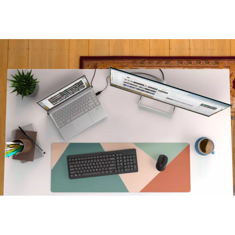 HP 330 Wireless Maus- und Tastatur-Kombination, Full-size (100%), Kabellos, RF Wireless, Schwarz, Maus inklusive