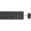 HP 330 Wireless Maus- und Tastatur-Kombination, Full-size (100%), Kabellos, RF Wireless, Schwarz, Maus inklusive