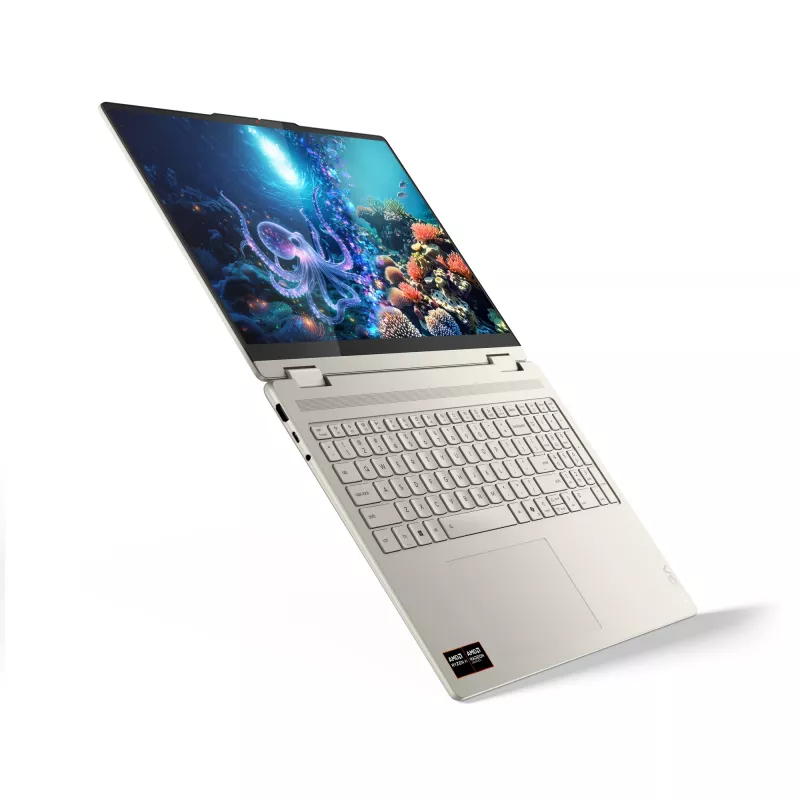 Lenovo Yoga 7 2-in-1 16AKP10 Copilot+ PC AMD Ryzen™ AI 7 350 Hybrid (2-in-1) 40.6 cm (16 Zoll) Touchscreen WUXGA 16 GB LPDDR5x-SDRAM 1 TB SSD Wi-Fi 7 (802.11be) Windows 11 Pro Englisch Grau