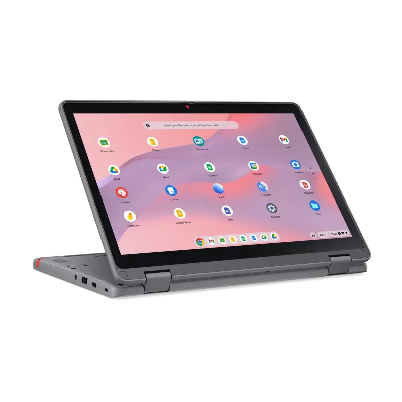 Lenovo Chrome 500e 2in1 G5 M89 MediaTek Kompanio 540 Chromebook 31 cm (12,2″) Touchscreen WUXGA 8 GB LPDDR5x-SDRAM 64 GB UFS Wi-Fi 6E (802.11ax) ChromeOS Englisch Grau