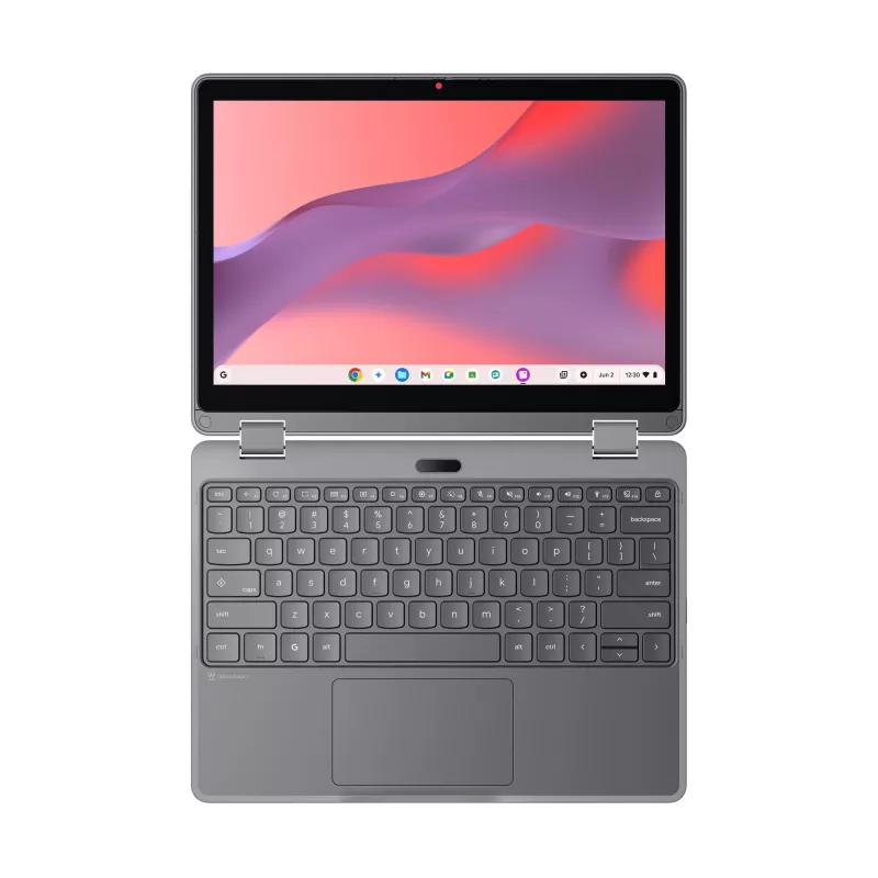 Lenovo Chrome 500e 2in1 G5 M89 MediaTek Kompanio 540 Chromebook 31 cm (12,2″) Touchscreen WUXGA 8 GB LPDDR5x-SDRAM 64 GB UFS Wi-Fi 6E (802.11ax) ChromeOS Englisch Grau