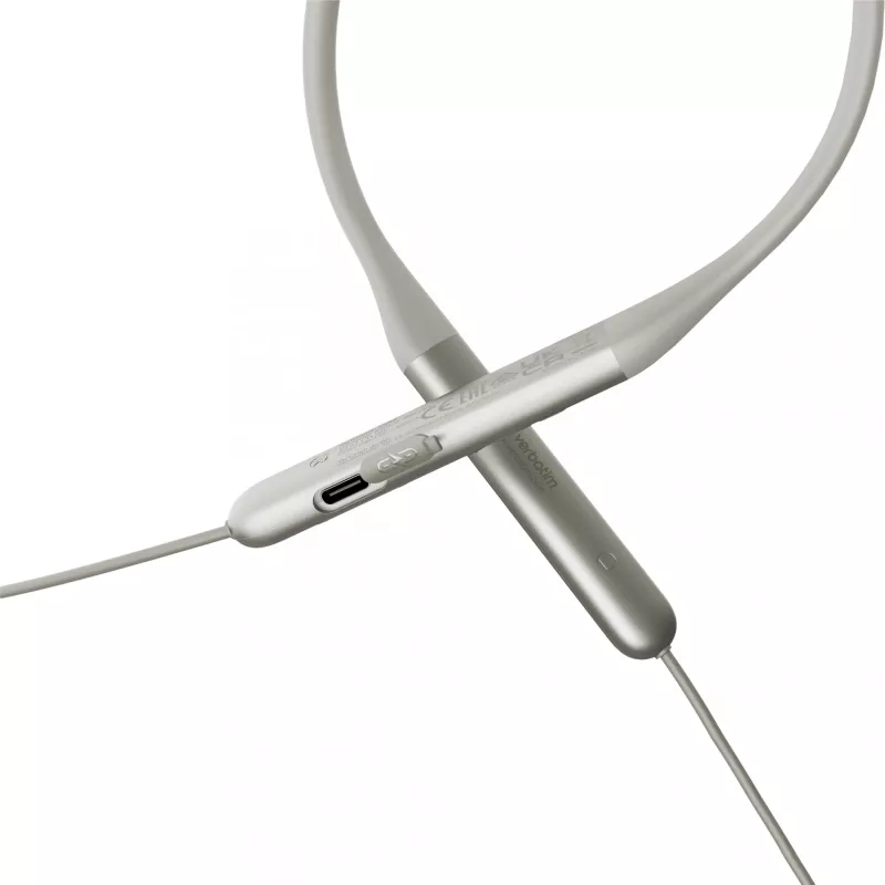 Verbatim TruSound ANC Neckband Earbuds Grau, Kabellos, 20 - 20000 Hz, Musik/Alltag, 46.5 g, Headset, Grau