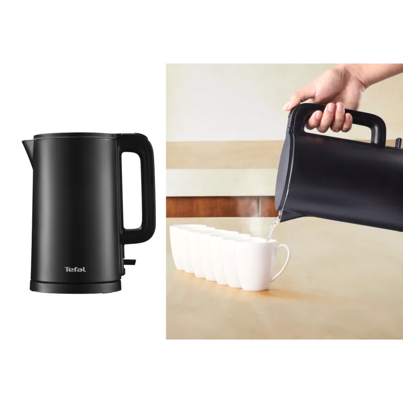 Tefal Thermo Protect KO1408E0 elektrischer Wasserkocher 1,5 l 1500 W Schwarz