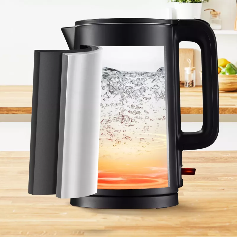 Tefal Thermo Protect KO1408E0 elektrischer Wasserkocher 1,5 l 1500 W Schwarz