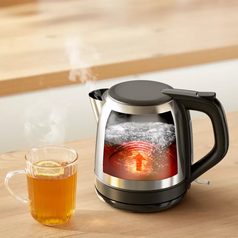 Tefal Subito Mini KO5S2DE0 Wasserkocher 1 L 2400 W Schwarz, Edelstahl