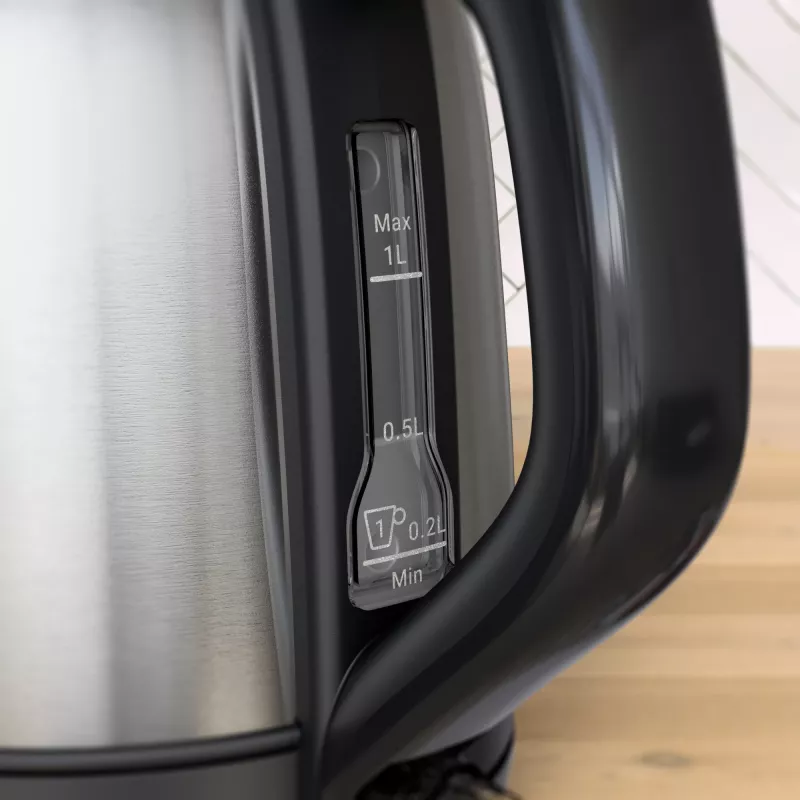 Tefal Subito Mini KO5S2DE0 Wasserkocher 1 L 2400 W Schwarz, Edelstahl