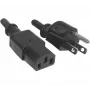 Hypertec 809030-HY Stromkabel Schwarz 1,8 m Netzstecker Typ B Kaltgerätekupplung C13