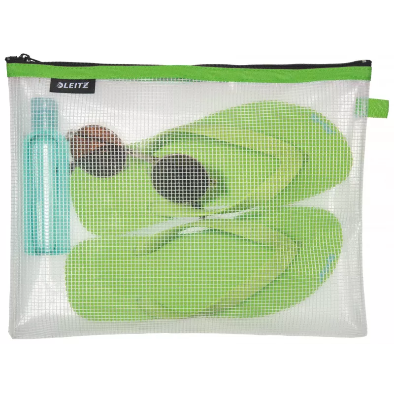 Leitz Travel Pouch wasserabweisend WOW Large, Unisex, Zubehörtasche, Large, Reißverschluss, wasserabweisend, Grün