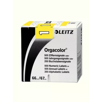 Leitz Orgacolor selbstklebendes Etikett Abgerundetes Rechteck Gelb