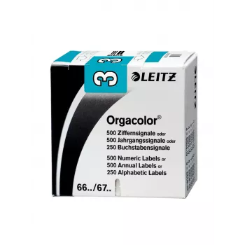 Leitz Orgacolor selbstklebendes Etikett Abgerundetes Rechteck Blau
