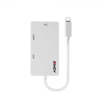 Lindy USB Typ C auf Triple Display Konverter, 3840 x 2160 Pixel