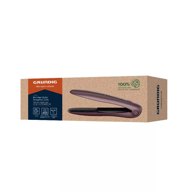 Grundig HS 6330 kabelloser Haarglätter, violett
