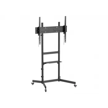 Equip Economy TV-Trolley 55 Zoll - 100 Zoll, 2,54 m (100 Zoll), 100 x 100 mm, 800 x 600 mm, -10 - 5°, Kunststoff, Edelstahl, Schwarz