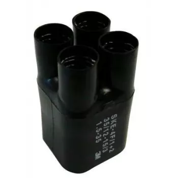 3M SKE 4F/1+2, Schrumpfschlauch, Schwarz, 10 cm, 3.5 cm, 1 Stk., 120 °C